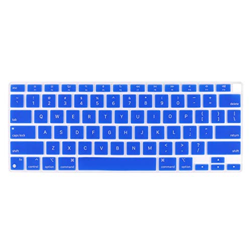 Batianda Premium-Tastatur-Abdeckung für MacBook Air 13 Zoll 2020 Modell A2337 M1 Chip mit Touch ID und Retina-Display Soft-Touch-Schutzhülle, Dunkelblau von Batianda