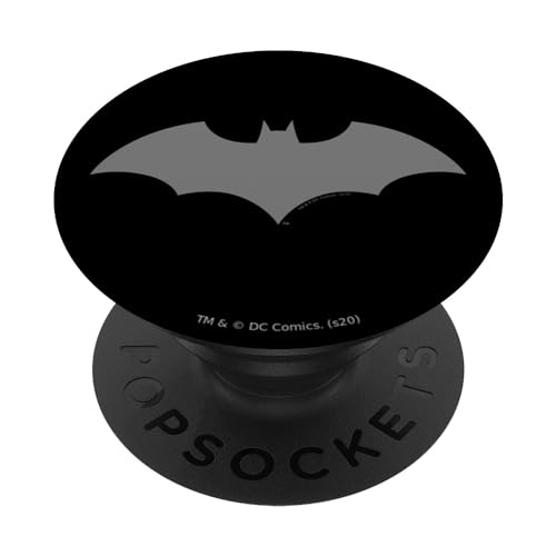 PopSocket : PopGrip Batman 52 Black PopSockets Ausziehbarer Sockel und Griff für Handys/Tablets mit Tauschbarem Top von Batman