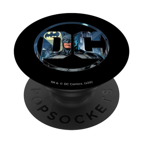 PopSocket : PopGrip Batman DC Comics Logo PopSockets Ausziehbarer Sockel und Griff für Handys/Tablets mit Tauschbarem Top von Batman