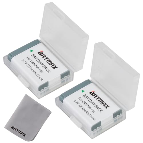 Batmax NB-13L Akku für Canon PowerShot G5X, G5X Mark II, G7X, G7X Mark II, G7 X Mark III, SX720 HS, SX730 HS, SX740 HS, SX620 HS, G1X Mark III, G9X, G9X Mark II Batmax NB-13L Akku für Canon PowerShot G5X, G5X Mark II, G7X, G7X Mark II, G7 X Mark III, SX720 HS, SX730 HS, SX740 HS, SX620 HS, G1X Mark III, G9X, G9X Mark II von Batmax