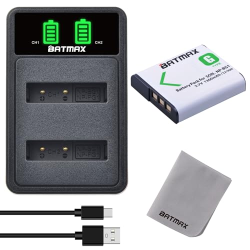 Batmax NP-BG1 NP-FG1 Akku und Ladegerät für Sony Cyber-Shot DSC-N1 DSC-N2 DSC-T100 DSC-W80 DSC-W90 DSC-HX5 DSC-H55 DSC-HX7 DSC-HX9 DSC-HX10 DSC-W110 DSC-W115 DSC-W120 DSC-W200 W215 Batmax NP-BG1 NP-FG1 Akku und Ladegerät für Sony Cyber-Shot DSC-N1 DSC-N2 DSC-T100 DSC-W80 DSC-W90 DSC-HX5 DSC-H55 DSC-HX7 DSC-HX9 DSC-HX10 DSC-W110 DSC-W115 DSC-W120 DSC-W200 W215 von Batmax