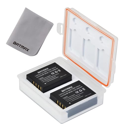 Batmax NP-W126 NP-W126S Akku mit Batteriefach Speicherkartenetui Kompatibel mit Fujifilm X-A1, X-E1, X-E2, X-M1 X-Pro1 HS30EXR HS33EXR HS50EXR X100F X100V X-A20 X-T1 X-T2 X-T3 von Batmax
