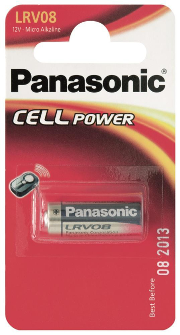 Panasonic Knopfzelle LRV08 Alkaline 12V *Blister a 1 Stück von Batterien-Vertrieb