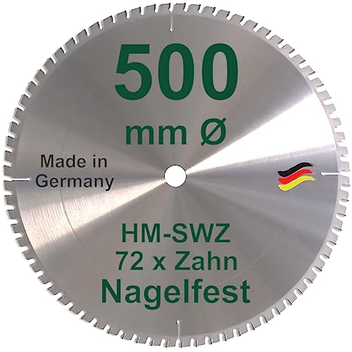 HM Kreissägeblatt 500 x 30 Z= 72 SWZ SUPER nagelfest Sägeblatt 500mm Bauholz Naturholz Brennholz Hartholz Schalholz Faserplatten Leimholz zum Sägen mit Wippsäge Tischkreissäge Kreissäge Brennholzsäge HM Kreissägeblatt 500 x 30 Z= 72 SWZ SUPER nagelfest Sägeblatt 500mm Bauholz Naturholz Brennholz Hartholz Schalholz Faserplatten Leimholz zum Sägen mit Wippsäge Tischkreissäge Kreissäge Brennholzsäge von BauSupermarkt24