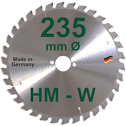 HM Sägeblatt 235 x 30 mm Zähne 34 W Kreissägeblatt Hartmetall 235mm Ersatzsägeblatt für Black & Decker/Haffner/Hitachi/Makita/Skil Handkreissäge Kreissäge Kappsäge HM Sägeblatt 235 x 30 mm Zähne 34 W Kreissägeblatt Hartmetall 235mm Ersatzsägeblatt für Black & Decker/Haffner/Hitachi/Makita/Skil Handkreissäge Kreissäge Kappsäge von BauSupermarkt24