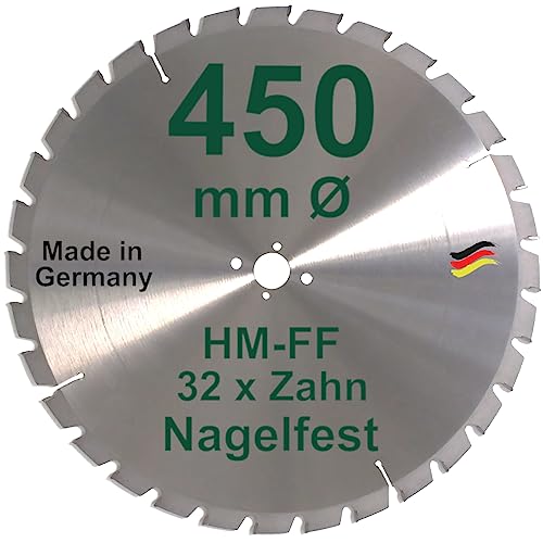 HM Sägeblatt 450 x 30 mm NAGELFEST FF Hartmetall FSP Kreissägeblatt 450mm für Bauholz Brennholz Schalholz Leimholz zum Sägen mit Wippsäge Tischkreissäge Kreissäge Kappsäge Brennholzsäge Tischsäge HM Sägeblatt 450 x 30 mm NAGELFEST FF Hartmetall FSP Kreissägeblatt 450mm für Bauholz Brennholz Schalholz Leimholz zum Sägen mit Wippsäge Tischkreissäge Kreissäge Kappsäge Brennholzsäge Tischsäge von BauSupermarkt24