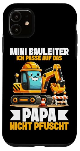 Mini Bauleiter Baustelle Jungen Bagger Kinder Bauindustrie Hülle für iPhone 11 Mini Bauleiter Baustelle Jungen Bagger Kinder Bauindustrie Hülle für iPhone 11 von Bauarbeiter Baumaschinen Kinder Geschenke Jungen