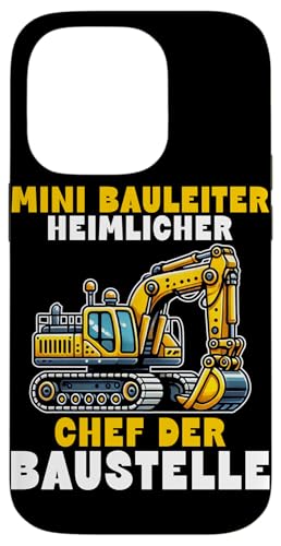 Mini Bauleiter Heimlicher Chef Der Baustelle Jungen Kinder Hülle für iPhone 14 Pro Mini Bauleiter Heimlicher Chef Der Baustelle Jungen Kinder Hülle für iPhone 14 Pro von Bauarbeiter Baumaschinen Kinder Geschenke Jungen