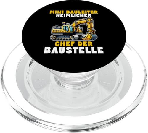 Mini Bauleiter Heimlicher Chef Der Baustelle Jungen Kinder PopSockets PopGrip für MagSafe Mini Bauleiter Heimlicher Chef Der Baustelle Jungen Kinder PopSockets PopGrip für MagSafe von Bauarbeiter Baumaschinen Kinder Geschenke Jungen