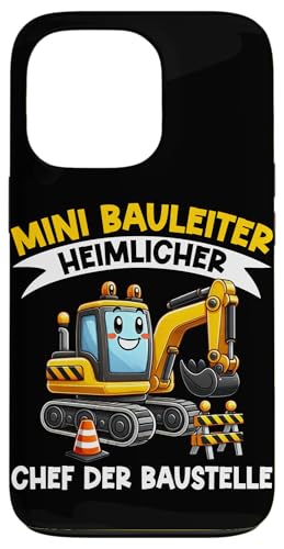 Mini Bauleiter Heimlicher Chef Der Baustelle Kinder Bagger Hülle für iPhone 13 Pro Mini Bauleiter Heimlicher Chef Der Baustelle Kinder Bagger Hülle für iPhone 13 Pro von Bauarbeiter Baumaschinen Kinder Geschenke Jungen