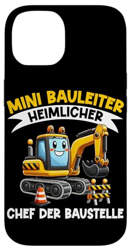 Mini Bauleiter Heimlicher Chef Der Baustelle Kinder Bagger Hülle für iPhone 14 Mini Bauleiter Heimlicher Chef Der Baustelle Kinder Bagger Hülle für iPhone 14 von Bauarbeiter Baumaschinen Kinder Geschenke Jungen