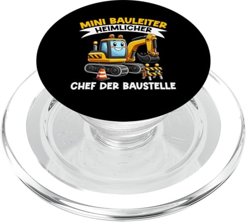 Mini Bauleiter Heimlicher Chef Der Baustelle Kinder Bagger PopSockets PopGrip für MagSafe Mini Bauleiter Heimlicher Chef Der Baustelle Kinder Bagger PopSockets PopGrip für MagSafe von Bauarbeiter Baumaschinen Kinder Geschenke Jungen