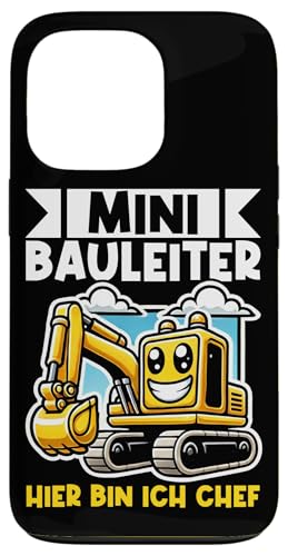 Mini Bauleiter Hier Bin Ich Chef Bagger Baustelle Kinder Hülle für iPhone 13 Pro Mini Bauleiter Hier Bin Ich Chef Bagger Baustelle Kinder Hülle für iPhone 13 Pro von Bauarbeiter Baumaschinen Kinder Geschenke Jungen