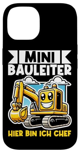 Mini Bauleiter Hier Bin Ich Chef Bagger Baustelle Kinder Hülle für iPhone 14 Mini Bauleiter Hier Bin Ich Chef Bagger Baustelle Kinder Hülle für iPhone 14 von Bauarbeiter Baumaschinen Kinder Geschenke Jungen