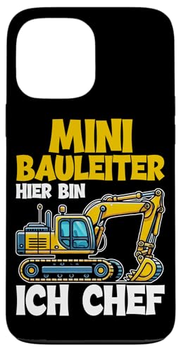 Mini Bauleiter Hier Bin Ich Chef Bagger Kinder Jungen Hülle für iPhone 13 Pro Max Mini Bauleiter Hier Bin Ich Chef Bagger Kinder Jungen Hülle für iPhone 13 Pro Max von Bauarbeiter Baumaschinen Kinder Geschenke Jungen