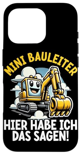 Mini Bauleiter Hier Habe Ich Das Sagen Bagger Baustelle Hülle für iPhone 16 Pro Mini Bauleiter Hier Habe Ich Das Sagen Bagger Baustelle Hülle für iPhone 16 Pro von Bauarbeiter Baumaschinen Kinder Geschenke Jungen