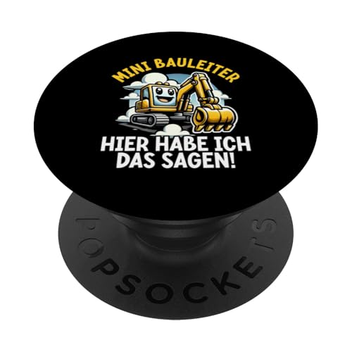 Mini Bauleiter Hier Habe Ich Das Sagen Bagger Baustelle PopSockets Klebender PopGrip Mini Bauleiter Hier Habe Ich Das Sagen Bagger Baustelle PopSockets Klebender PopGrip von Bauarbeiter Baumaschinen Kinder Geschenke Jungen