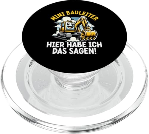 Mini Bauleiter Hier Habe Ich Das Sagen Bagger Baustelle PopSockets PopGrip für MagSafe Mini Bauleiter Hier Habe Ich Das Sagen Bagger Baustelle PopSockets PopGrip für MagSafe von Bauarbeiter Baumaschinen Kinder Geschenke Jungen