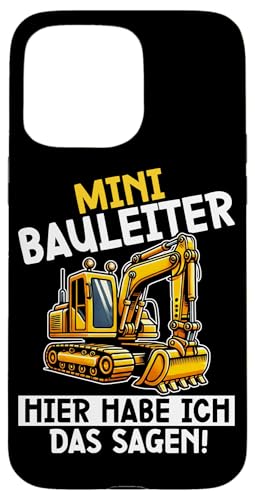 Mini Bauleiter Hier Habe Ich Das Sagen Baustelle Bagger Hülle für iPhone 15 Pro Max Mini Bauleiter Hier Habe Ich Das Sagen Baustelle Bagger Hülle für iPhone 15 Pro Max von Bauarbeiter Baumaschinen Kinder Geschenke Jungen