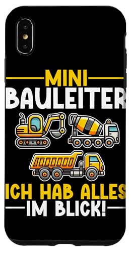 Mini Bauleiter Ich Hab Alles Im Blick Bagger Kinder Hülle für iPhone XS Max Mini Bauleiter Ich Hab Alles Im Blick Bagger Kinder Hülle für iPhone XS Max von Bauarbeiter Baumaschinen Kinder Geschenke Jungen