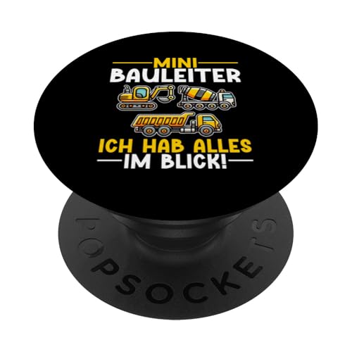 Mini Bauleiter Ich Hab Alles Im Blick Bagger Kinder PopSockets Klebender PopGrip Mini Bauleiter Ich Hab Alles Im Blick Bagger Kinder PopSockets Klebender PopGrip von Bauarbeiter Baumaschinen Kinder Geschenke Jungen