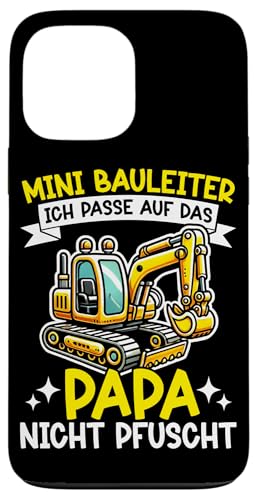 Mini Bauleiter Ich Passe Auf Das Papa Nicht Pfuscht Kinder Hülle für iPhone 13 Pro Max Mini Bauleiter Ich Passe Auf Das Papa Nicht Pfuscht Kinder Hülle für iPhone 13 Pro Max von Bauarbeiter Baumaschinen Kinder Geschenke Jungen