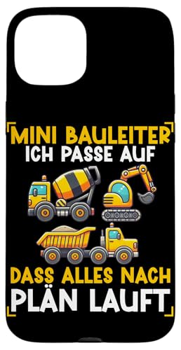 Mini Bauleiter Ich Passe Auf Dass Alles Nach Plän Lauft Hülle für iPhone 15 Plus Mini Bauleiter Ich Passe Auf Dass Alles Nach Plän Lauft Hülle für iPhone 15 Plus von Bauarbeiter Baumaschinen Kinder Geschenke Jungen