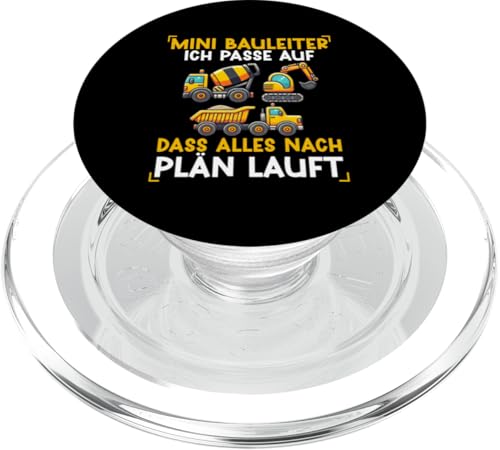 Mini Bauleiter Ich Passe Auf Dass Alles Nach Plän Lauft PopSockets PopGrip für MagSafe Mini Bauleiter Ich Passe Auf Dass Alles Nach Plän Lauft PopSockets PopGrip für MagSafe von Bauarbeiter Baumaschinen Kinder Geschenke Jungen