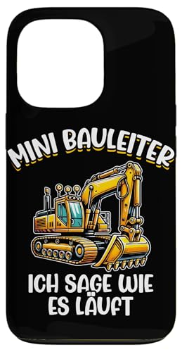 Mini Bauleiter Ich Sage Wie Es Läuft Bagger Baustelle Kinder Hülle für iPhone 13 Pro Mini Bauleiter Ich Sage Wie Es Läuft Bagger Baustelle Kinder Hülle für iPhone 13 Pro von Bauarbeiter Baumaschinen Kinder Geschenke Jungen