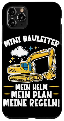 Mini Bauleiter Mein Helm Mein Plan Meine Regeln Bagger Hülle für iPhone 11 Pro Max Mini Bauleiter Mein Helm Mein Plan Meine Regeln Bagger Hülle für iPhone 11 Pro Max von Bauarbeiter Baumaschinen Kinder Geschenke Jungen