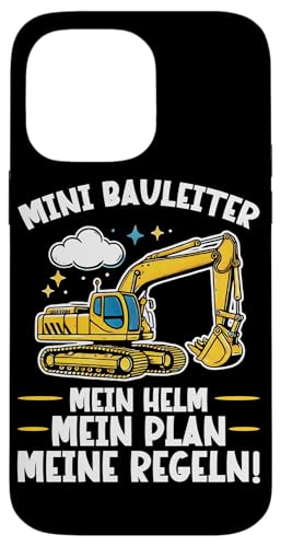 Mini Bauleiter Mein Helm Mein Plan Meine Regeln Bagger Hülle für iPhone 14 Pro Max Mini Bauleiter Mein Helm Mein Plan Meine Regeln Bagger Hülle für iPhone 14 Pro Max von Bauarbeiter Baumaschinen Kinder Geschenke Jungen