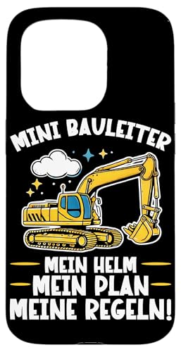 Mini Bauleiter Mein Helm Mein Plan Meine Regeln Bagger Hülle für iPhone 15 Pro Mini Bauleiter Mein Helm Mein Plan Meine Regeln Bagger Hülle für iPhone 15 Pro von Bauarbeiter Baumaschinen Kinder Geschenke Jungen