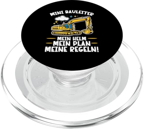 Mini Bauleiter Mein Helm Mein Plan Meine Regeln Bagger PopSockets PopGrip für MagSafe Mini Bauleiter Mein Helm Mein Plan Meine Regeln Bagger PopSockets PopGrip für MagSafe von Bauarbeiter Baumaschinen Kinder Geschenke Jungen