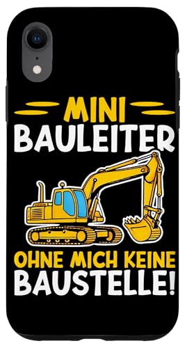 Mini Bauleiter Ohne Mich Keine Baustelle Bagger Kinder Hülle für iPhone XR Mini Bauleiter Ohne Mich Keine Baustelle Bagger Kinder Hülle für iPhone XR von Bauarbeiter Baumaschinen Kinder Geschenke Jungen