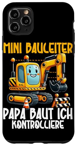 Mini Bauleiter Papa Baut Ich Kontrolliere Bagger Kinder Hülle für iPhone 11 Pro Max Mini Bauleiter Papa Baut Ich Kontrolliere Bagger Kinder Hülle für iPhone 11 Pro Max von Bauarbeiter Baumaschinen Kinder Geschenke Jungen