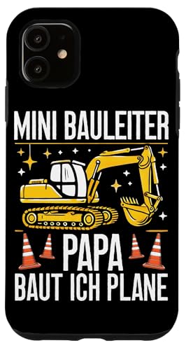 Mini Bauleiter Papa Baut ich Plane Bagger Baustelle Kinder Hülle für iPhone 11 Mini Bauleiter Papa Baut ich Plane Bagger Baustelle Kinder Hülle für iPhone 11 von Bauarbeiter Baumaschinen Kinder Geschenke Jungen