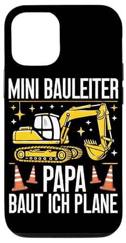 Mini Bauleiter Papa Baut ich Plane Bagger Baustelle Kinder Hülle für iPhone 12/12 Pro Mini Bauleiter Papa Baut ich Plane Bagger Baustelle Kinder Hülle für iPhone 12/12 Pro von Bauarbeiter Baumaschinen Kinder Geschenke Jungen
