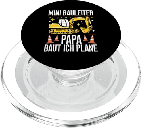 Mini Bauleiter Papa Baut ich Plane Bagger Baustelle Kinder PopSockets PopGrip für MagSafe Mini Bauleiter Papa Baut ich Plane Bagger Baustelle Kinder PopSockets PopGrip für MagSafe von Bauarbeiter Baumaschinen Kinder Geschenke Jungen
