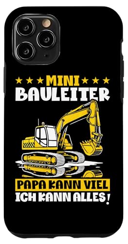 Mini Bauleiter Papa Kann Viel Ich Kann Alles Bagger Kinder Hülle für iPhone 11 Pro Mini Bauleiter Papa Kann Viel Ich Kann Alles Bagger Kinder Hülle für iPhone 11 Pro von Bauarbeiter Baumaschinen Kinder Geschenke Jungen