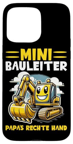 Mini Bauleiter Papa's Rechte Hand Baustelle Bauherr Bagger Hülle für iPhone 15 Pro Max Mini Bauleiter Papa's Rechte Hand Baustelle Bauherr Bagger Hülle für iPhone 15 Pro Max von Bauarbeiter Baumaschinen Kinder Geschenke Jungen