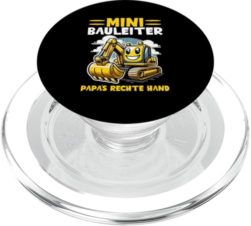 Mini Bauleiter Papa's Rechte Hand Baustelle Bauherr Bagger PopSockets PopGrip für MagSafe Mini Bauleiter Papa's Rechte Hand Baustelle Bauherr Bagger PopSockets PopGrip für MagSafe von Bauarbeiter Baumaschinen Kinder Geschenke Jungen
