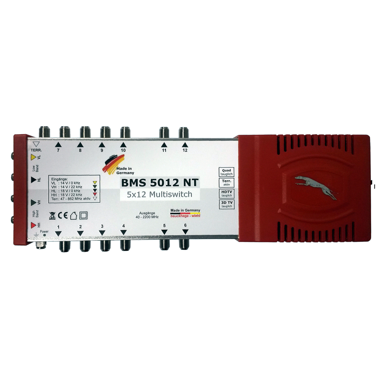 BMS 5012 NT Multischalter 5/12 Quad tauglich von Bauckhage