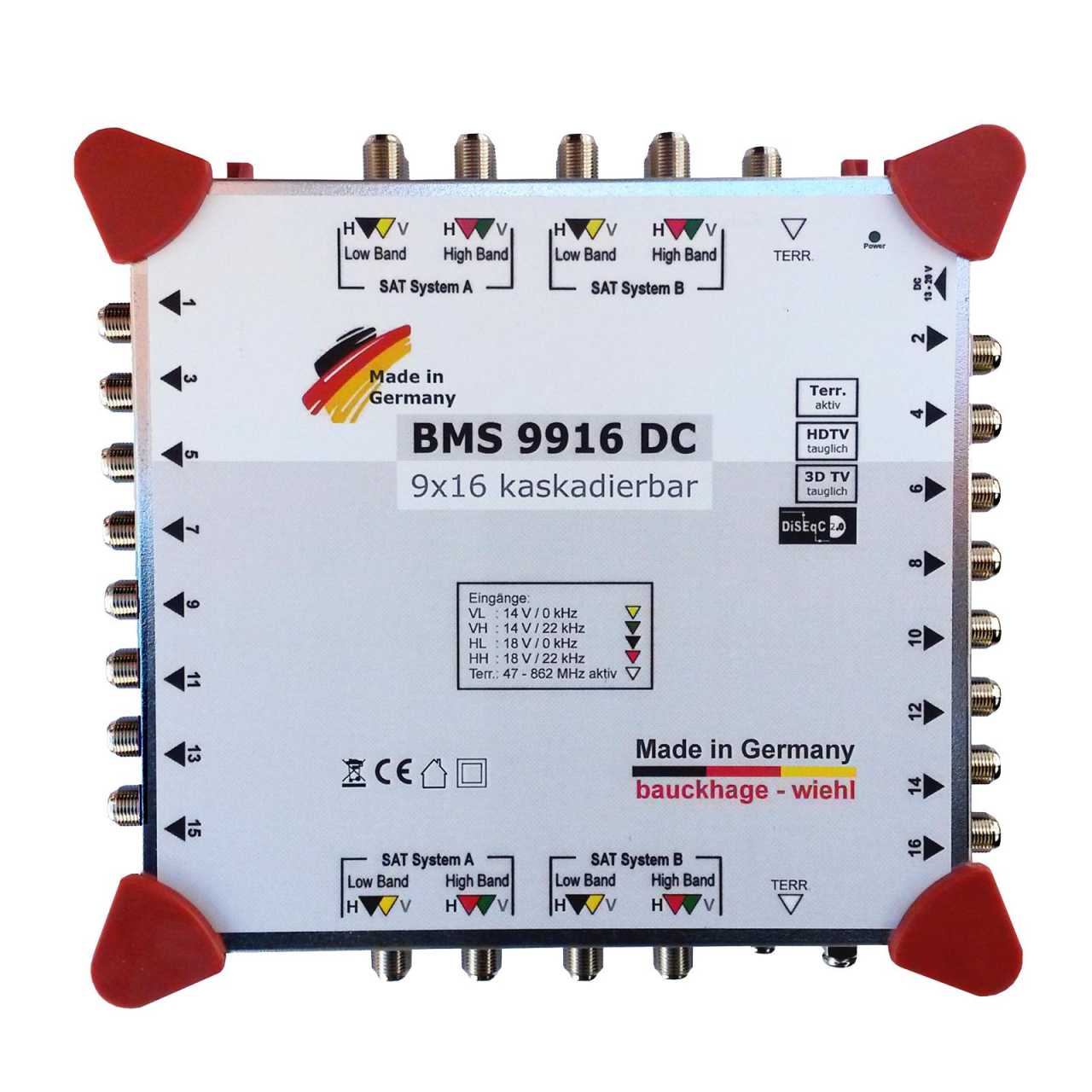 BMS 9916 DC Multischalter 9/16 Kaskadierbar von Bauckhage