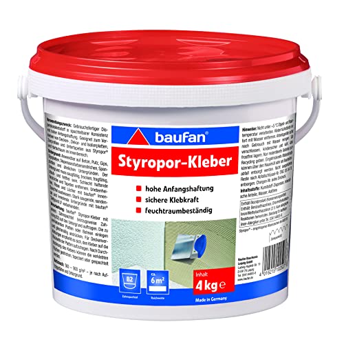 Baufan Styroporkleber 4 Kg Lösemittelfreier Bastelkleber von Baufan