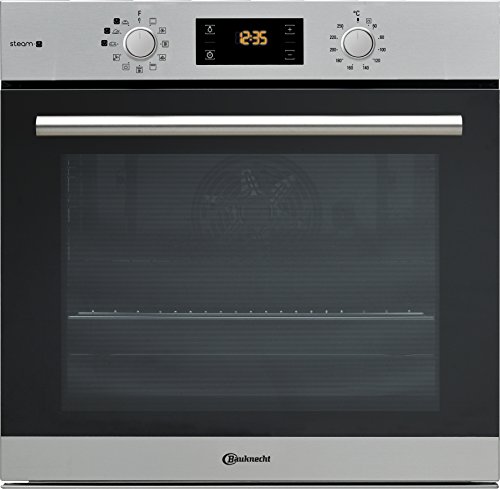 Bauknecht BAR2S K8 V2 IN Dampf-Backofen inklusive 2-fach Backauszug/A+/71 L Maxi-Garraum/Heißluft/Gentle Steam mit Feuchtigkeitszugabe/Einfaches Reinigen mit SmartClean-Innenraum, Edelstahl von Bauknecht