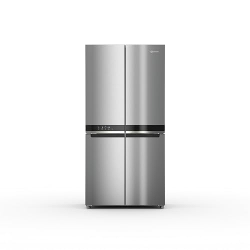 Bauknecht BKQ9 U3L EF Freistehende Kühl-Gefrierkombination/Side by Side/Energieeffizienzklasse E/ 355 l Kühlen, 237 l Gefrieren, gesamt 592 l/Wasser-und Eiswürfelspender–jederzeit verfügbar von Bauknecht