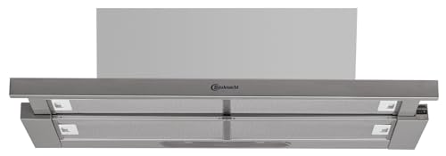 Bauknecht RBAH 92 LT X Dunstabzugshaube Flachschirm (90cm, passend für 60 cm breiten Oberschrank)/ Abluft- oder Umluftbetrieb/Leistungsstarker Lüftermotor/Energieeffizienz A/Smart Home Integration von Bauknecht