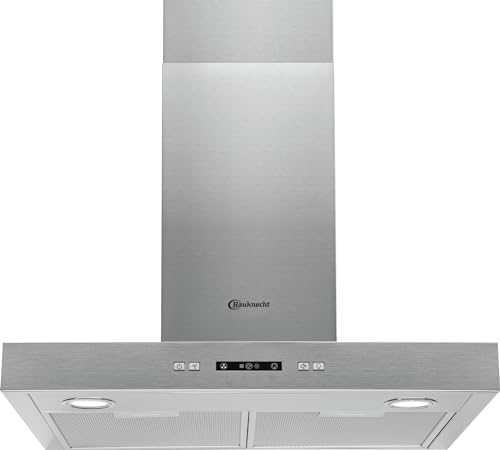 Bauknecht RBHBS 63 LL IX Dunstabzugshaube/ 60 cm/Abluft- oder Umluftbetrieb/Leistungsstarker Lüftermotor/Energieeffizienz B/Beleuchtung LED 2x2.5 Watt/Timerfunktion/Smart Home Integration von Bauknecht