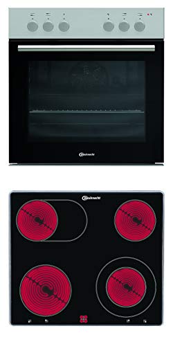 Bauknecht HEKO S200 Herd-Kochfeld Kombination/Glaskeramik-Kochfeld (60cm)/ Umluftherd mit 5 Funktionen/Kochstellensteuerung Cookmatic von Bauknecht