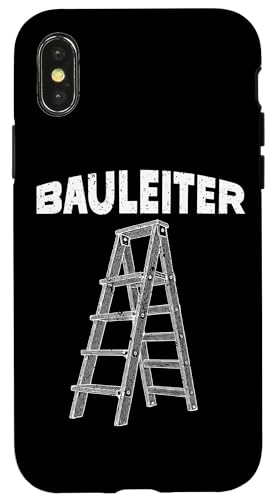 Bauleiter Bauunternehmer Projektleiter Lustige Bauarbeiter Hülle für iPhone X/XS von Baustelle Baumaschinenführer Koordinator Bauleiter